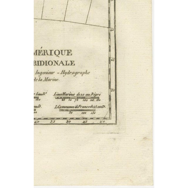 Antique South America Enlightenment Map by Rigobert Bonne, 1780s For Sale - Image 11 of 12