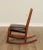Wood Mission Antique Oak and Leather Children's Rocking Chair For Sale - Image 7 of 13