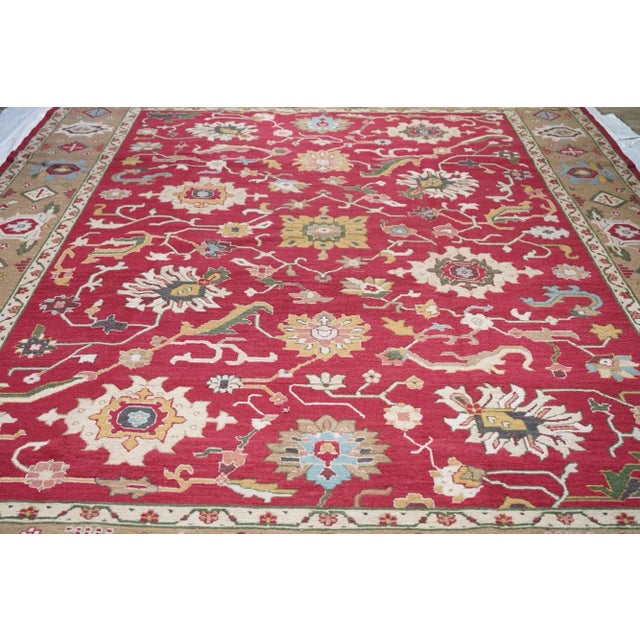 Early 21st Century Early 21st Century Red Turkish Rug 10'0'' X 14'0'' For Sale - Image 5 of 10