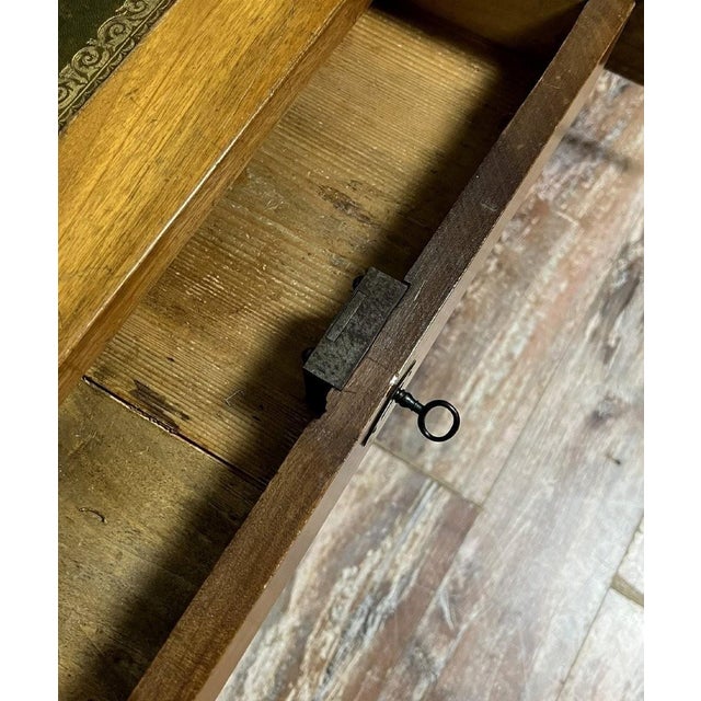 Traditional Mid-Empire Restoration Walnut Desk, 19th Century For Sale - Image 3 of 9