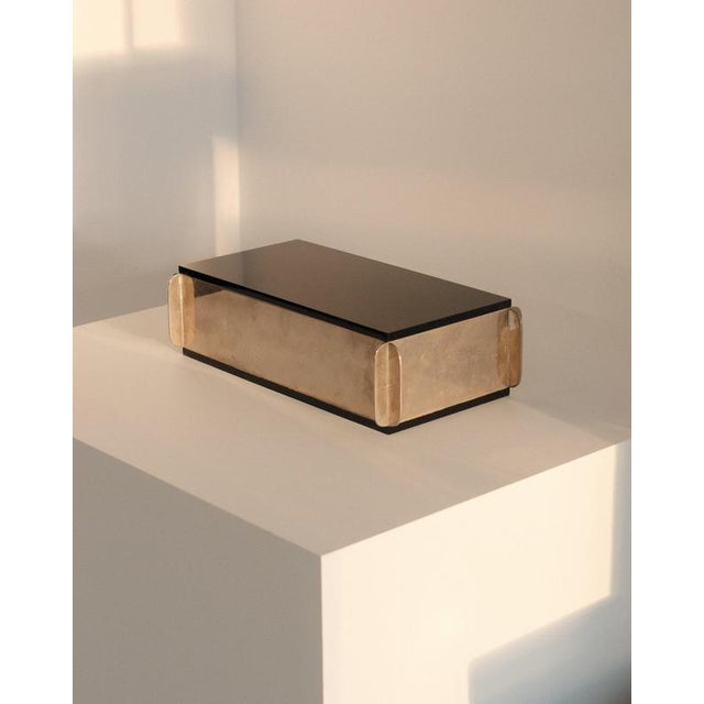 Italian Sculptural Box in Metal For Sale - Image 6 of 6