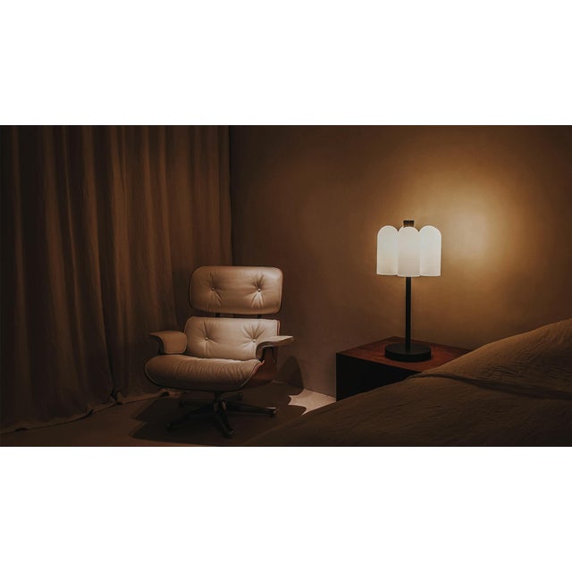 Light is a powerful tool and a seductive force. The sturdy base of this table lamp ensures a stable instrument. Six...
