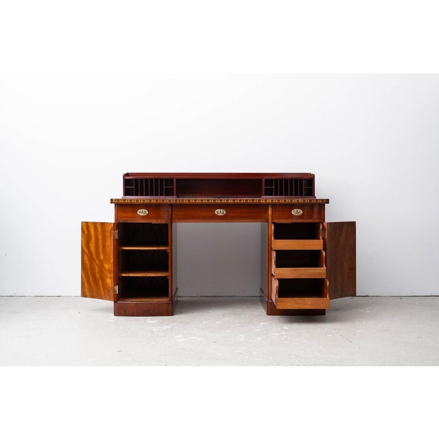 Art Nouveau Desk with Attachment For Sale - Image 4 of 17