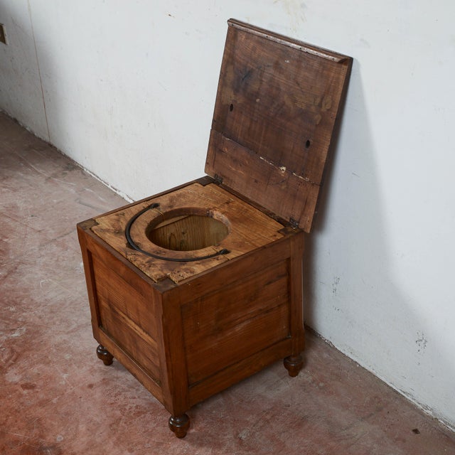 Antique Bathroom Stool or Side Table For Sale - Image 5 of 9