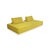 Modern Escapade Fabric Three-Seater Yellow Green Sofa by Roche Bobois For Sale - Image 3 of 11