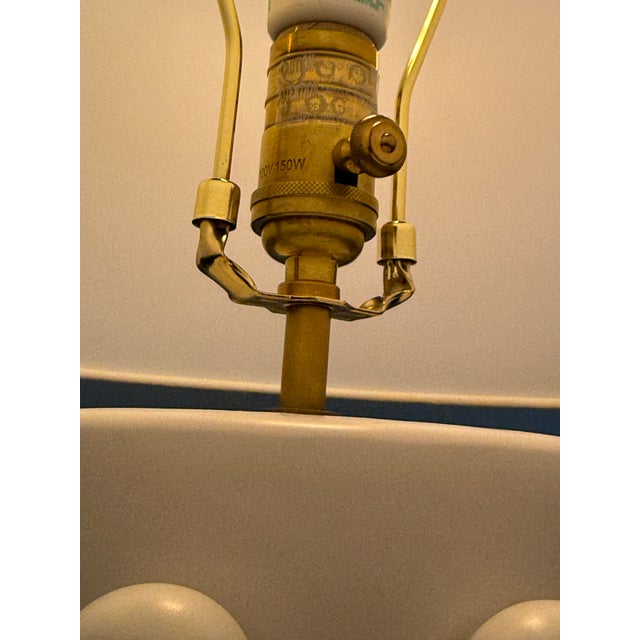 Ceramic Visual Comfort Signature Linden Table Lamp, Medium For Sale - Image 7 of 12