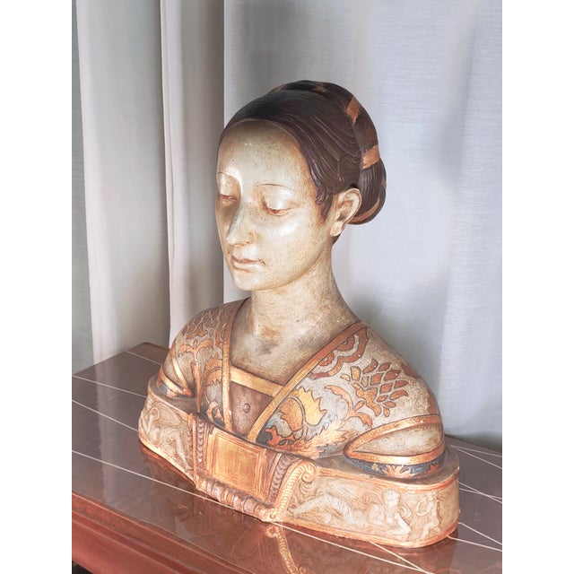 Hand Painted Figurative Statue, 1800s, Terracotta For Sale - Image 18 of 18