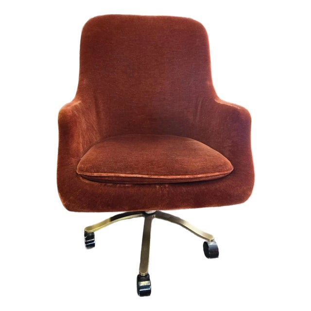 Mid 20th Century Nicos Zographos High Back Bucket Executive Desk Chair For Sale