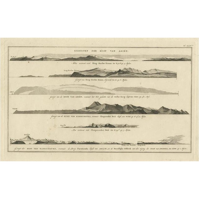 Allart en Van Cleef, Gezigt der Kust van Asiën, 1803, Paper For Sale