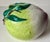 This gorgeous Chinese pottery peach 'altar fruit' (traditionally left as an offering at a shrine) features a light Green...