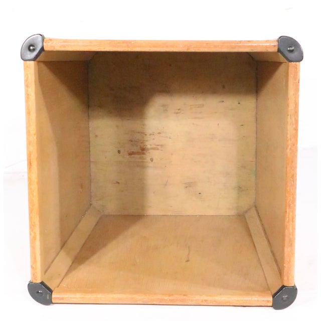 Mid-Century Modern Nucraft Mid 20th Century Wood Waste Trash Can For Sale - Image 3 of 11