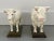 Large English Porcelain Models of White Cows Circa 1930 - a Pair For Sale In New York - Image 6 of 13