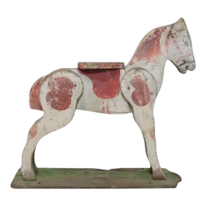 Antique Folk Art Child’s Toy Wood Horse