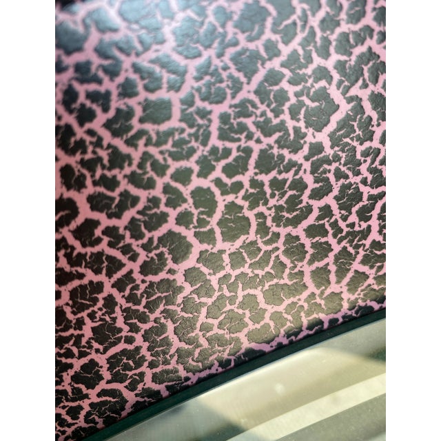 Lee Weitzman Post Modern Spiral Wall Mirror, in Pink Crackle Finish. Chicago, 1992 For Sale - Image 12 of 13