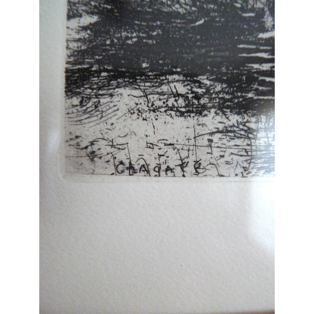 Illustration "The Fox and the Ram" Plate 124 From Les Fables De La Fontaine by Marc Chagall, Framed For Sale - Image 3 of 11