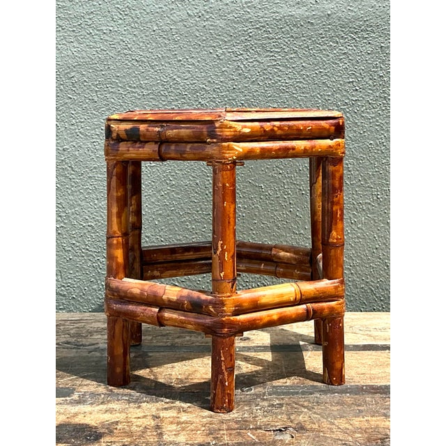 Vintage Tortoise Bamboo Orchid Stand For Sale - Image 12 of 12