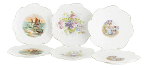 Porcelain Plates from Vista Alegre, Set of 6