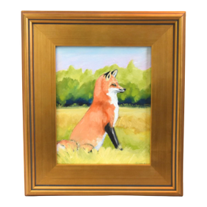 Imprionist Red Fox Landscape Oil Painting