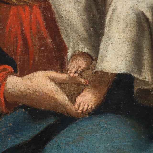 Madonna and Child Crowned, 1600s, Oil on Canvas, Framed For Sale - Image 6 of 11