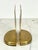Mid 20th Century Pair of Vintage Brass Musical Harp Bookends For Sale - Image 5 of 7