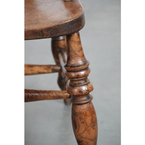 Set of 2 Antique English Captain Chairs/ Side Chairs/ Office Chairs from the Early 19th Century, Set of x For Sale - Image 15 of 16