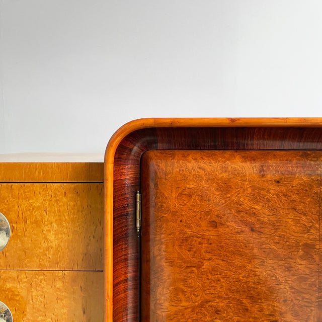 Art Deco Italian Sideboard in Wood and Steel, 1930s For Sale - Image 12 of 17