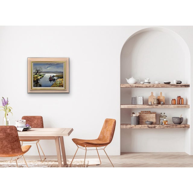 Rowland Hilder, River Bure, Norfolk, East Anglia, Oil Painting, 1950s, Framed For Sale - Image 18 of 18