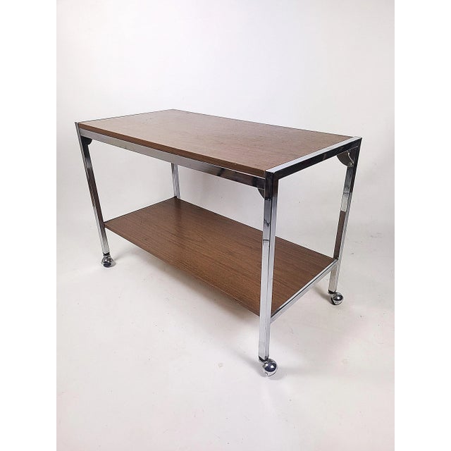 Coffee Table on Wheels, 1960s, in Good conditions. Designed 1960 to 1969