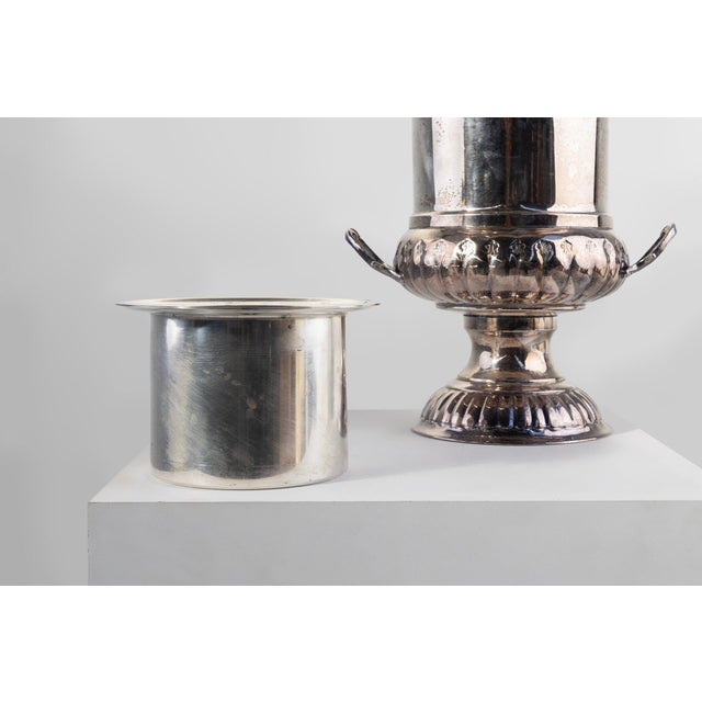 1950s Medicis Vase Shaped Silver-Plated Champagne Cooler, France, 1950s For Sale - Image 5 of 12