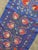 2010s Blue Silk Suzani Table Runner With Pomegranate Vine For Sale - Image 5 of 10