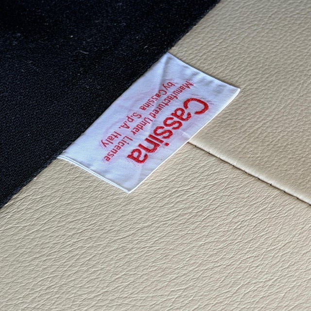 1980s Leather Maralunga Sofa by Vico Magistretti for Cassina For Sale - Image 10 of 10