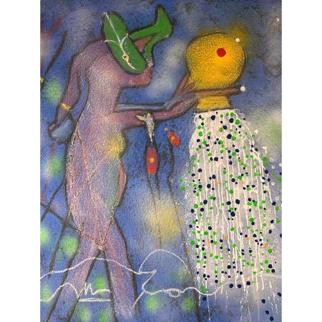 Artist: Roberto Matta Title: La Dulce Aqua Vita Medium: Carborundum Etching on Handmade Paper Signed: Hand Signed Edition...