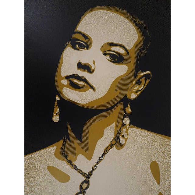 Shepard fairey aka obey giant (1970) jessica print x stage nyc original color screen print signed and dated 2009 in pencil...