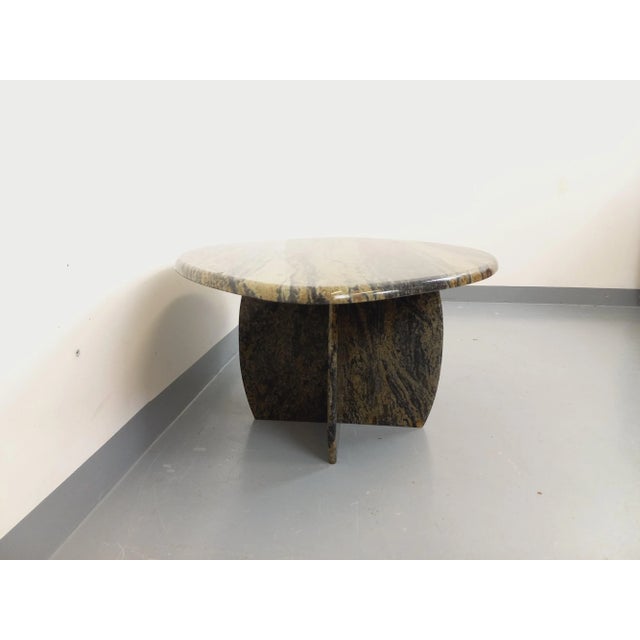 Vintage Oval Marble Coffee Table, 1970s For Sale - Image 9 of 16