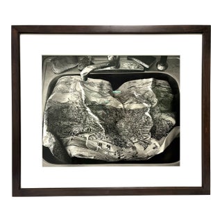 Abelardo Morell Limited Edition Gelatin Silver Print 'Map in Sink', 1996 - Framed For Sale