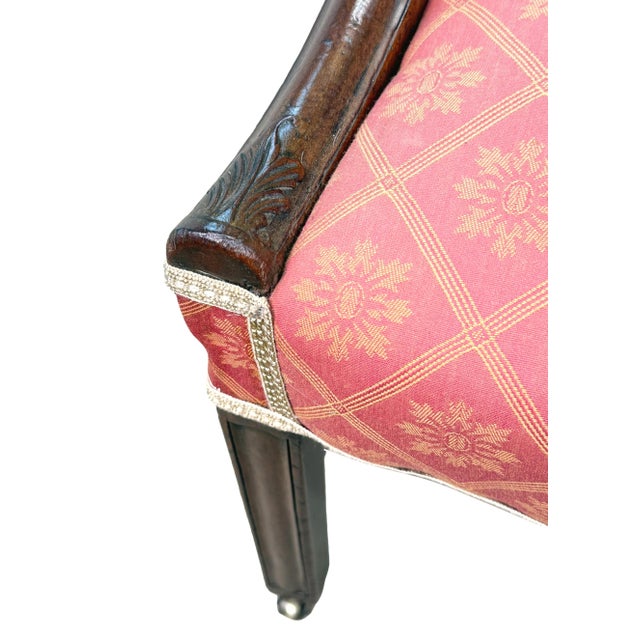 Brown 18th Century Georgian Mahogany Gainsborough Library Armchair, 1760 For Sale - Image 8 of 13