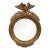 Mid 20th Century American Federal Giltwood Eagle Bullseye Convex Mirror For Sale