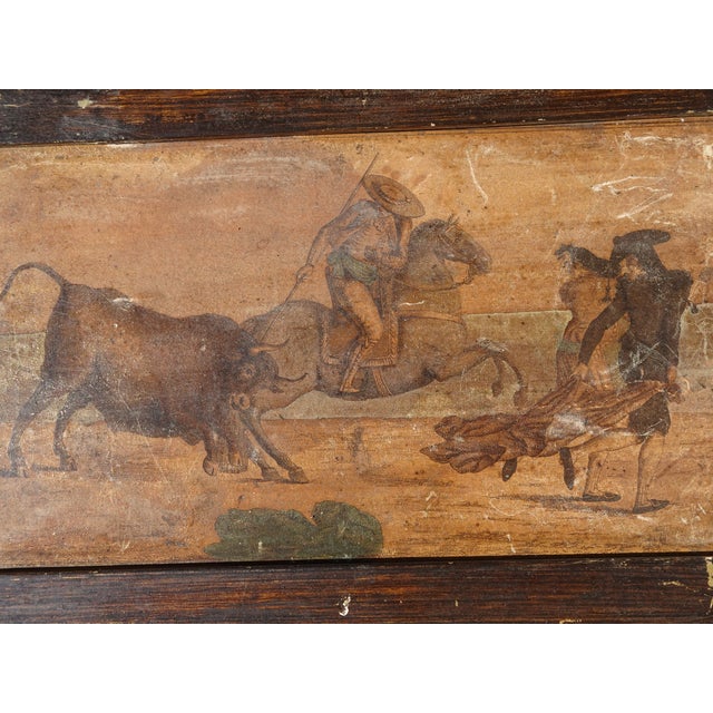Set Six 7"x12 Collage Antique Rustic Spanish Style Pictures of Bullfighters & Matadors For Sale - Image 18 of 18