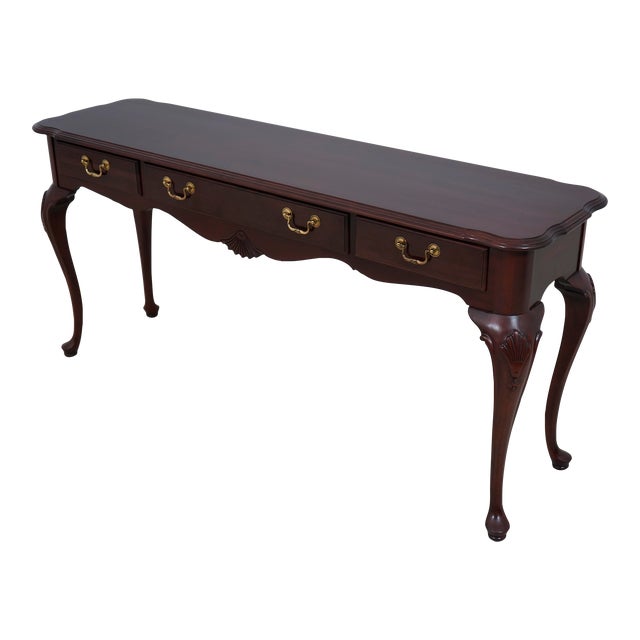 Ethan Allen Georgian Court Cherry Sofa Table Chairish