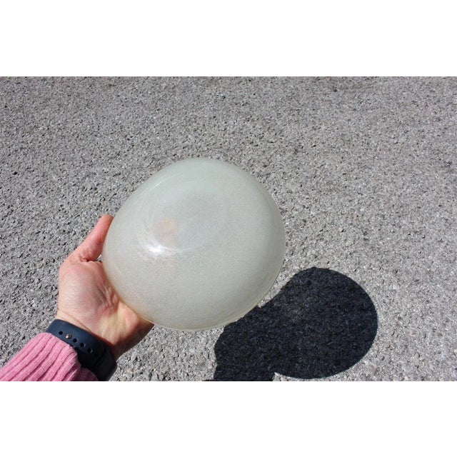 Gold and Opaline Murano Glass Bowl from Seguso, 1950s For Sale - Image 4 of 8