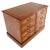 4 Drawers Embossed Leather Top Burl Wood File Cabinet Credenza w/ Key For Sale - Image 13 of 13