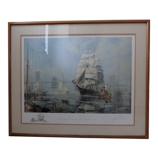 New York, "Henry B. Hyde" Leaving the East River by John Stobart For Sale