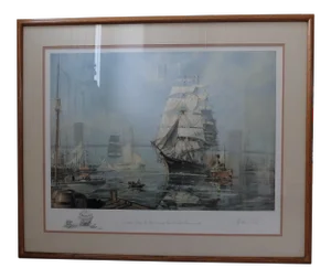 New York, "Henry B. Hyde" Leaving the East River by John Stobart