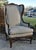 Vintage Carved Oak Country French High Back Wing Chair For Sale - Image 11 of 13