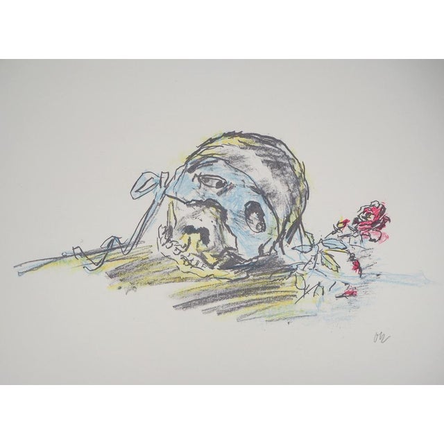 Oskar Kokoschka, Vanity with a Rose, 1962, Original Lithograph For Sale - Image 5 of 6