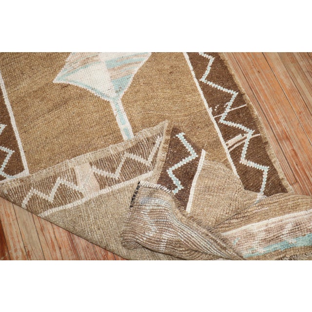 Vintage Zabihi Collection Tribal Turkish Runner - 3'4" x 11'6" For Sale - Image 4 of 9