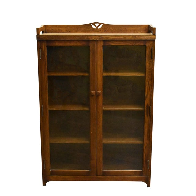 Pre-Order Mission Bookcase / Curio Cabinet - Walnut (W1) For Sale In Chicago - Image 6 of 11