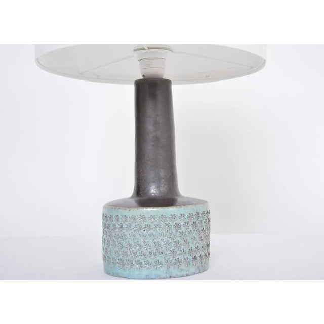 1970s Mid-Century Danish Modern Handmade Ceramic Table Lamp, 1970s For Sale - Image 5 of 7