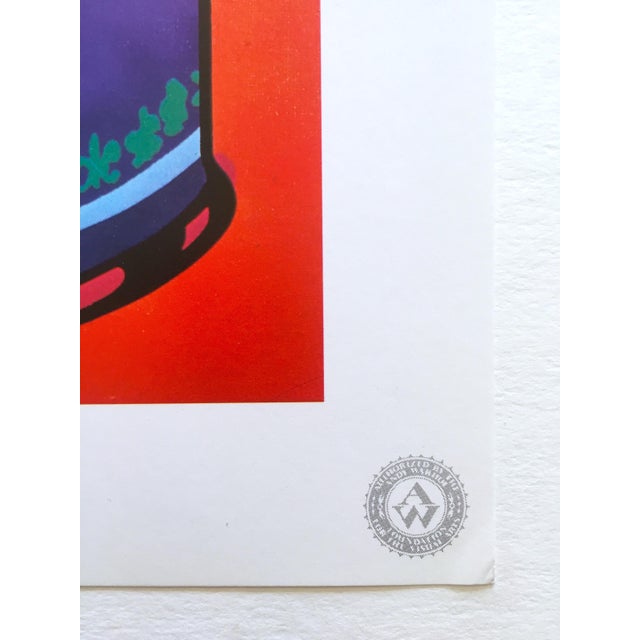 Purple Andy Warhol Estate Vintage 1989 Pop Art Offset Lithograph Print " Campbell's Soup Can " 1965 For Sale - Image 8 of 11