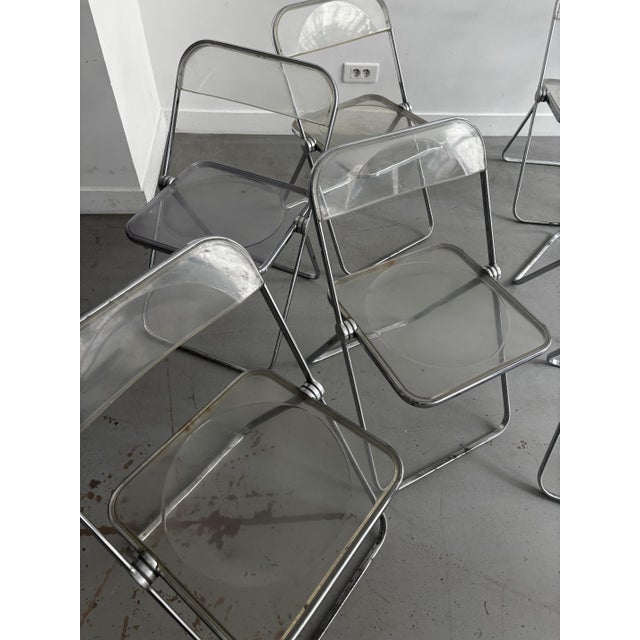 Plia Chairs by Giancarlo Piretti for Castelli, 1970s, Set of 7 For Sale - Image 15 of 17